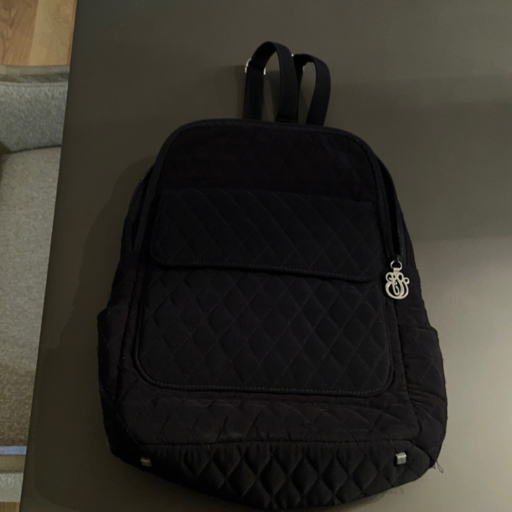 Vera Bradley Quilted Backpack in Black